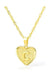 Initial letter heart pendant necklace - LECCE