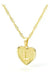 Initial letter heart pendant necklace - LECCE