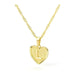 Initial letter heart pendant necklace - LECCE