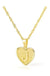 Initial letter heart pendant necklace - LECCE