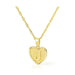 Initial letter heart pendant necklace - LECCE