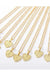 Initial letter heart pendant necklace - LECCE