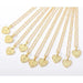 Initial letter heart pendant necklace - LECCE