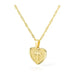 Initial letter heart pendant necklace - LECCE