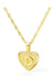 Initial letter heart pendant necklace - LECCE