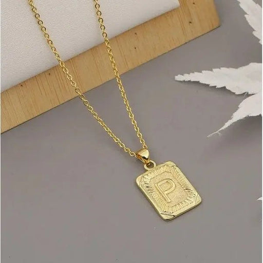 Initial letter pendant necklace - LECCE