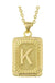 Initial letter pendant necklace - LECCE