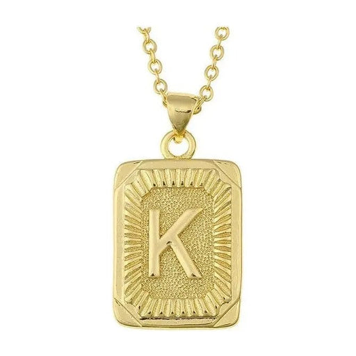 Initial letter pendant necklace - LECCE