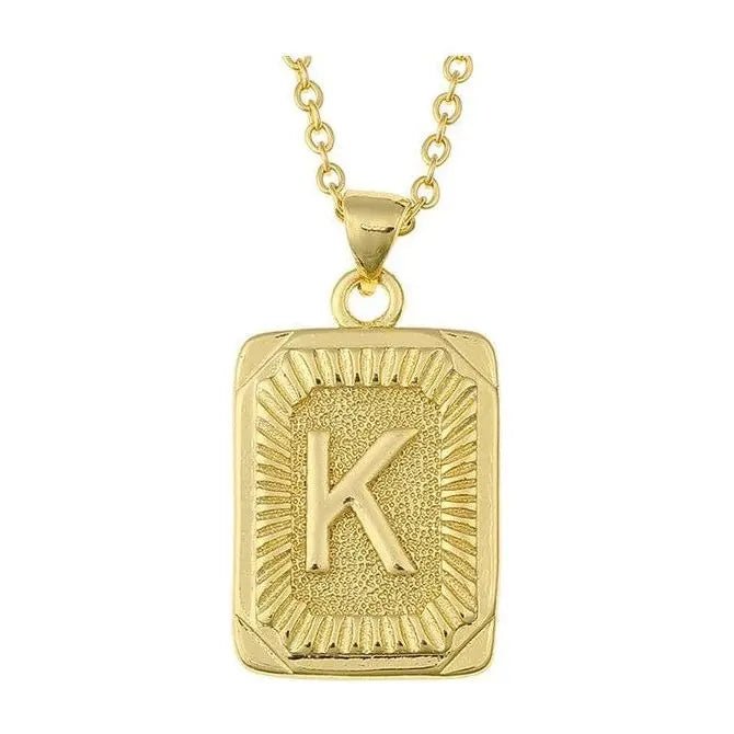 Initial letter pendant necklace - LECCE