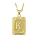 Initial letter pendant necklace - LECCE