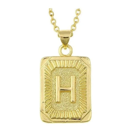 Initial letter pendant necklace - LECCE