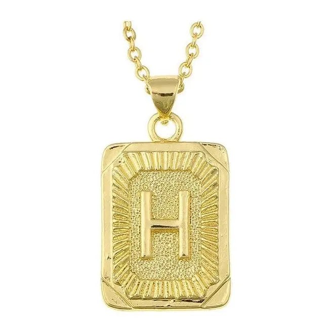 Initial letter pendant necklace - LECCE