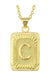 Initial letter pendant necklace - LECCE