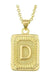 Initial letter pendant necklace - LECCE