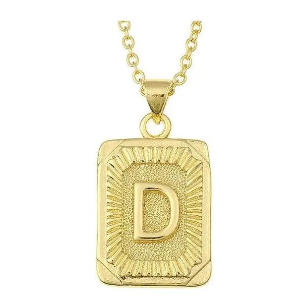 Initial letter pendant necklace - LECCE