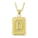 Initial letter pendant necklace - LECCE