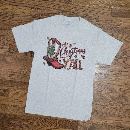 It's christmas y'all boot tee - LECCE