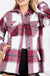 Checkered oversized  button down jacket