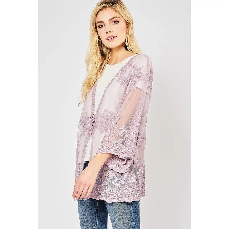 Lace cardigan Regular Size LECCE