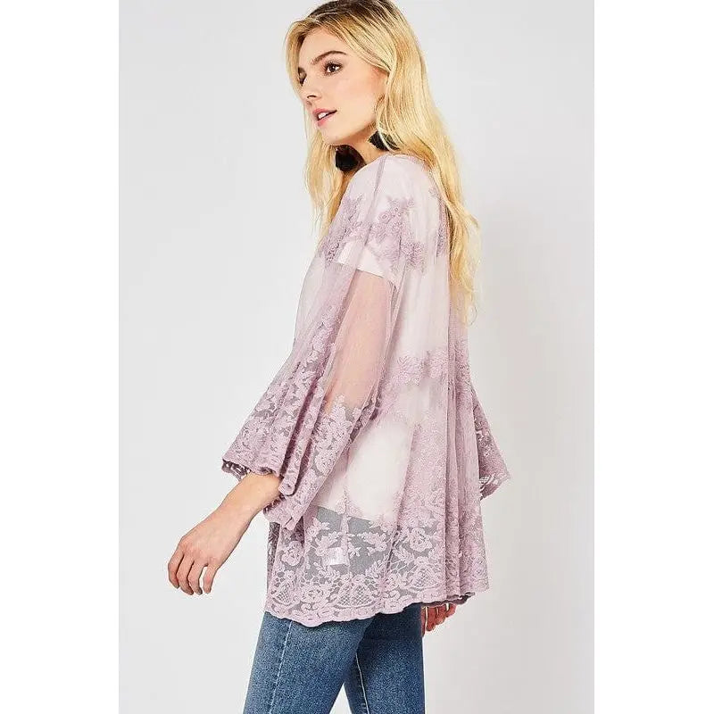 Lace cardigan Regular Size LECCE