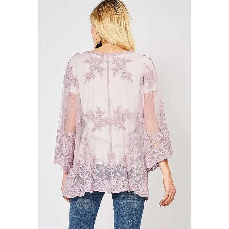 Lace cardigan Regular Size LECCE