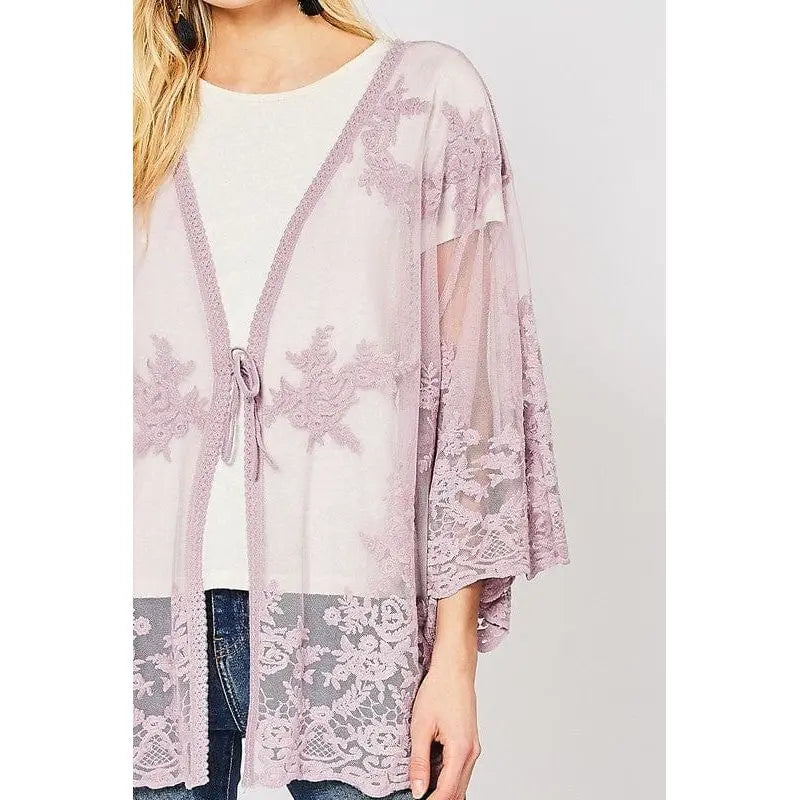 Lace cardigan Regular Size LECCE