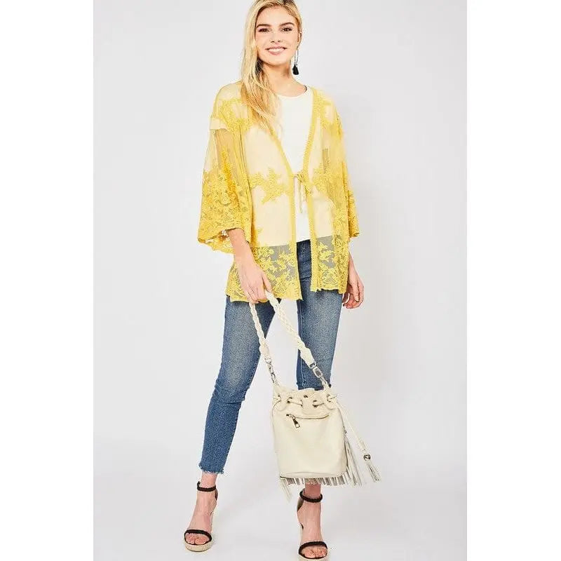 Lace cardigan Regular Size LECCE