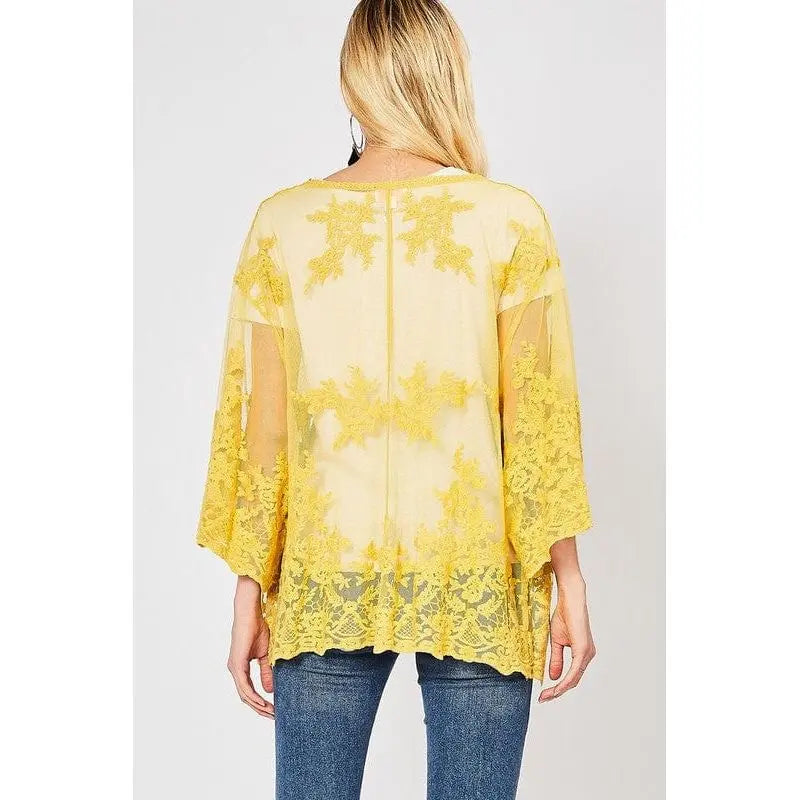 Lace cardigan Regular Size LECCE