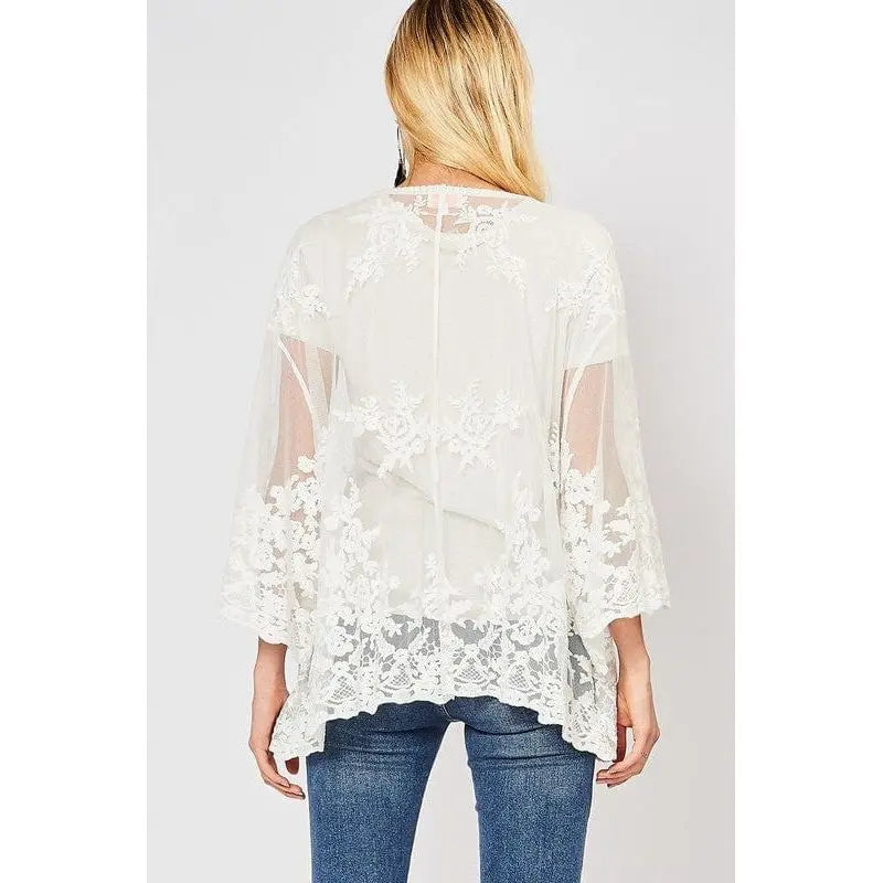 Lace cardigan Regular Size LECCE