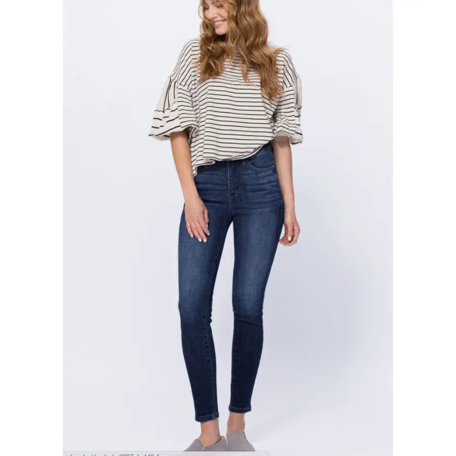 judy blue Super dark clean control top skinny judy blue