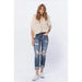 Judy blue Bleach Splash Boyfriend Jeans - LECCE