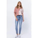 Judy blue Hi - rise light bleach wash relaxed fit - LECCE