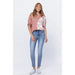 Judy blue Hi - rise light bleach wash relaxed fit - LECCE