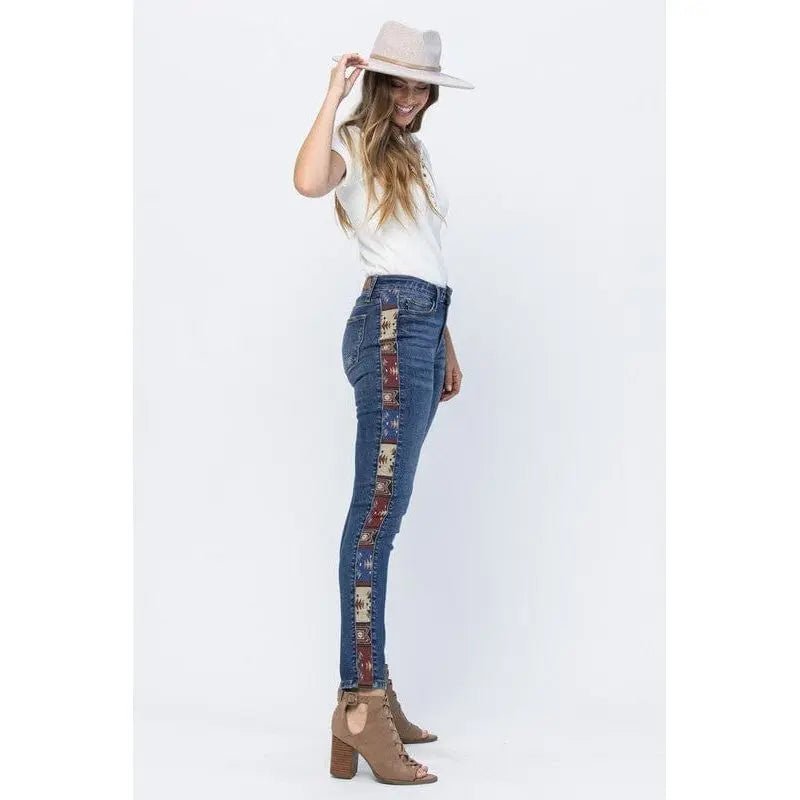 Judy Blue western print relaxed fit - LECCE