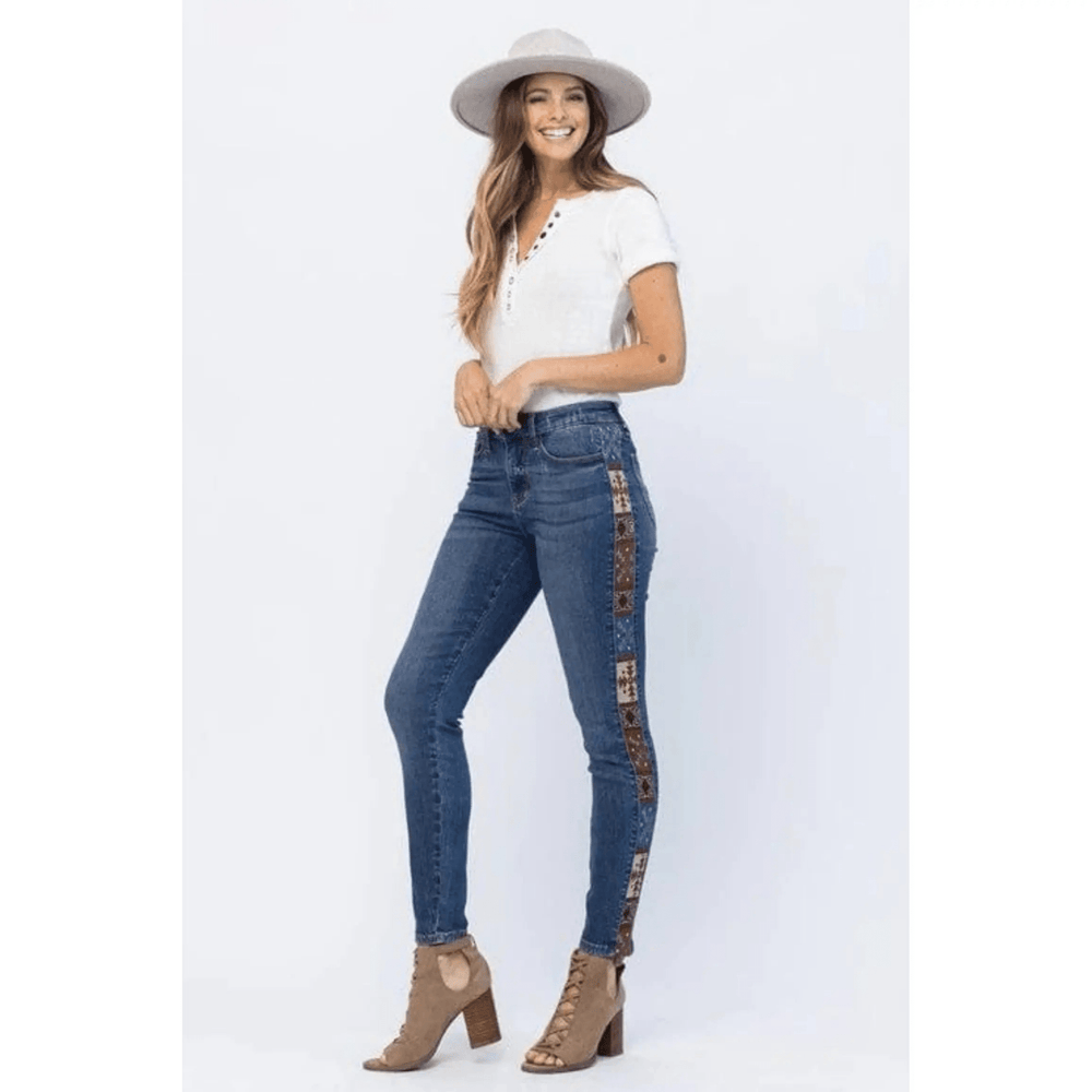 Judy Blue western print relaxed fit - LECCE