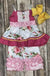 FLORAL 2 PC SET W RUFFLE SHORTS