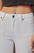 Kan Can High Rise White Hem Detail Skinny Jeans - LECCE