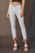 Kan Can High Rise White Hem Detail Skinny Jeans - LECCE