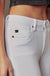 Kan Can High Rise White Hem Detail Skinny Jeans - LECCE