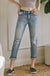 KanCan High rise hem detail mom jean - LECCE