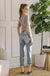 KanCan High rise hem detail mom jean - LECCE
