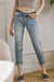 KanCan High rise hem detail mom jean - LECCE