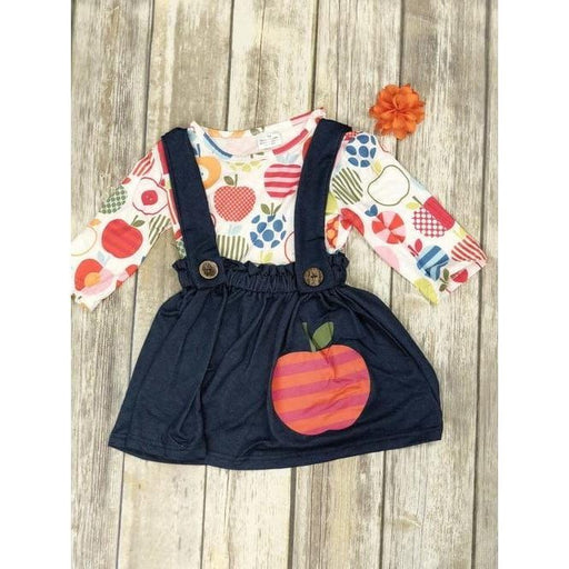 CUTE SCHOOL 2 PC SET W OVERALL SKIRT 