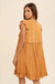 Lace accent ruffle trim mini dress - LECCE