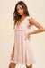 Lace accent ruffle trim mini dress - LECCE