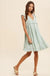 Lace accent ruffle trim mini dress - LECCE