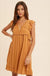 Lace accent ruffle trim mini dress - LECCE