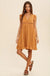 Lace accent ruffle trim mini dress - LECCE