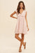Lace accent ruffle trim mini dress - LECCE