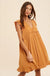 Lace accent ruffle trim mini dress - LECCE